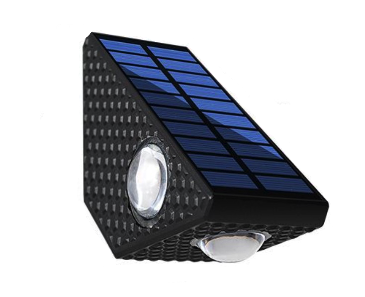 Lampa solara cu 3 LED puternice pentru trepte
